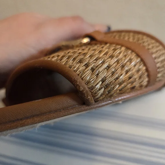 J.McLaughlin Luiza Vacheta Woven Sandals Tan - Picture 10 of 12